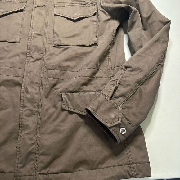 All Saints Brown utility jacket corduroy neck medium - Picture 2 of 8